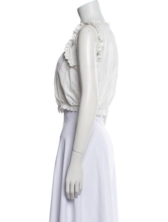 DÔEN Scoop Neck Sleeveless Crop Top