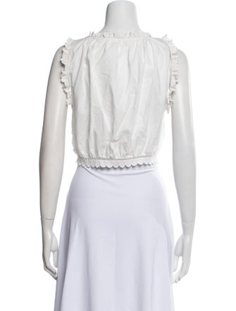 DÔEN Scoop Neck Sleeveless Crop Top