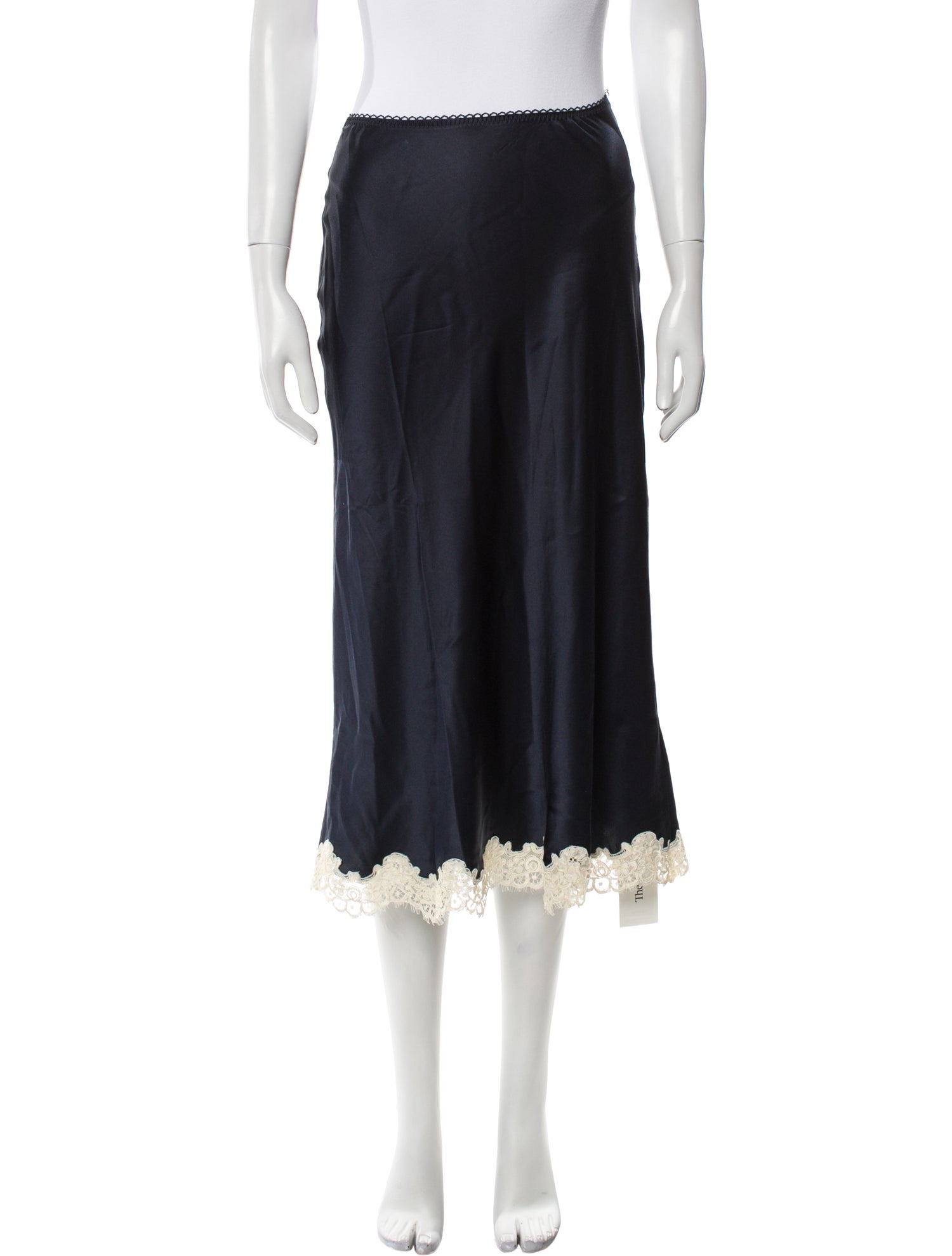 DÔEN Silk Midi Length Skirt