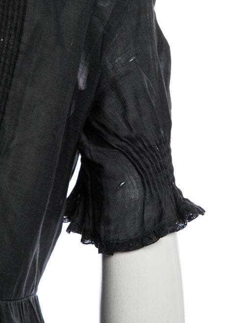 DÔEN V-Neck Midi Length Dress