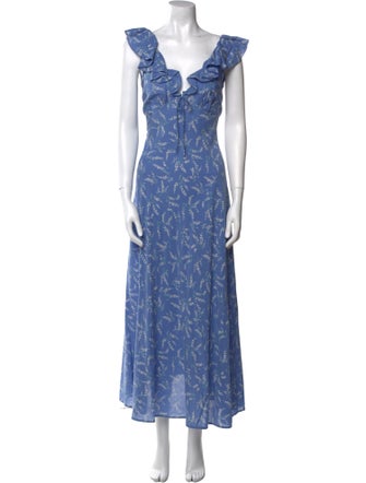 DÔEN Floral Print Long Dress