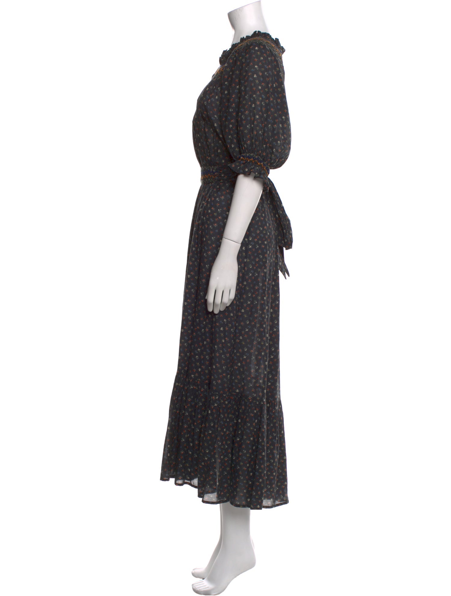 DÔEN Floral Print Long Dress