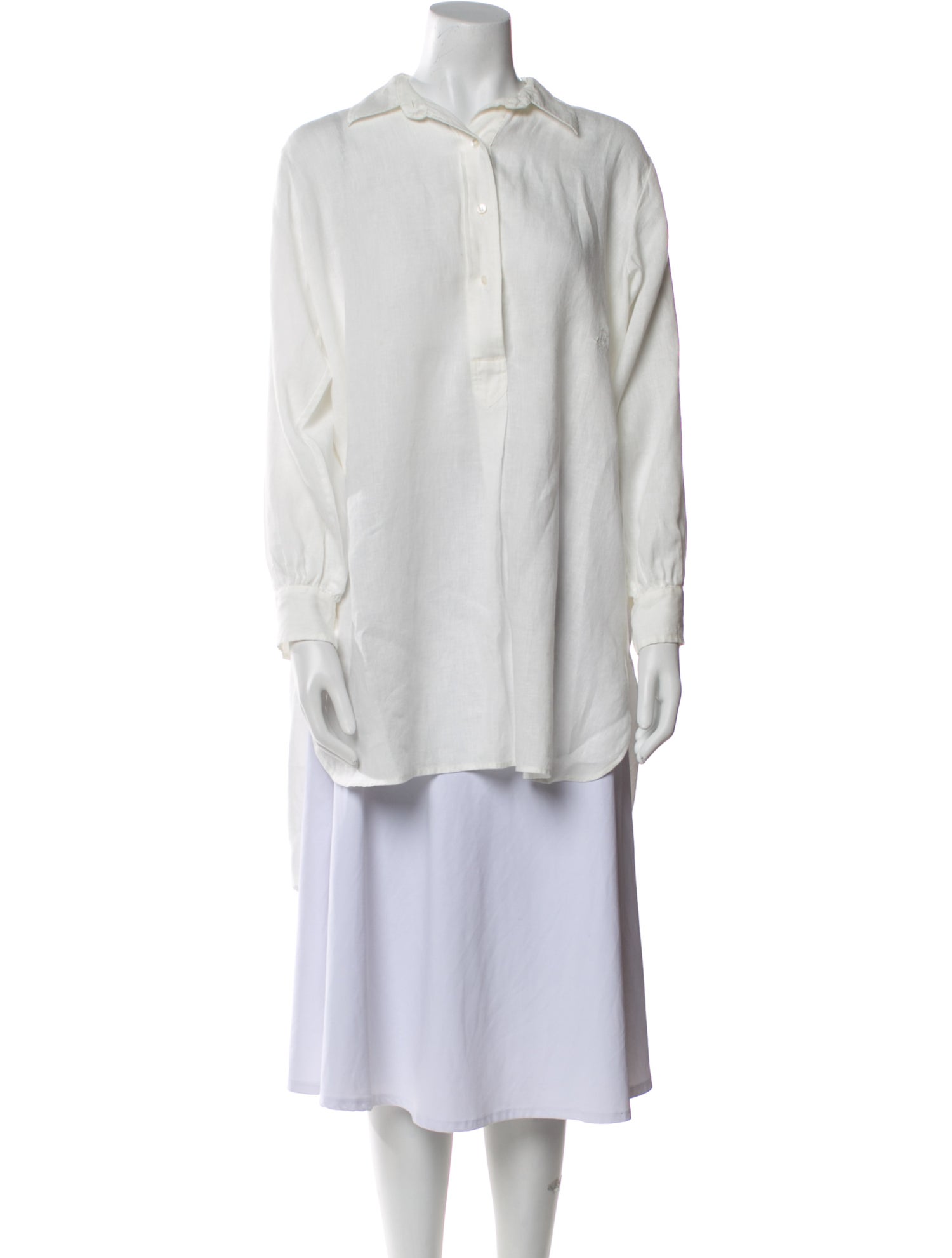 DÔEN Linen Mock Neck Tunic