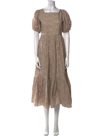 DÔEN Printed Long Dress