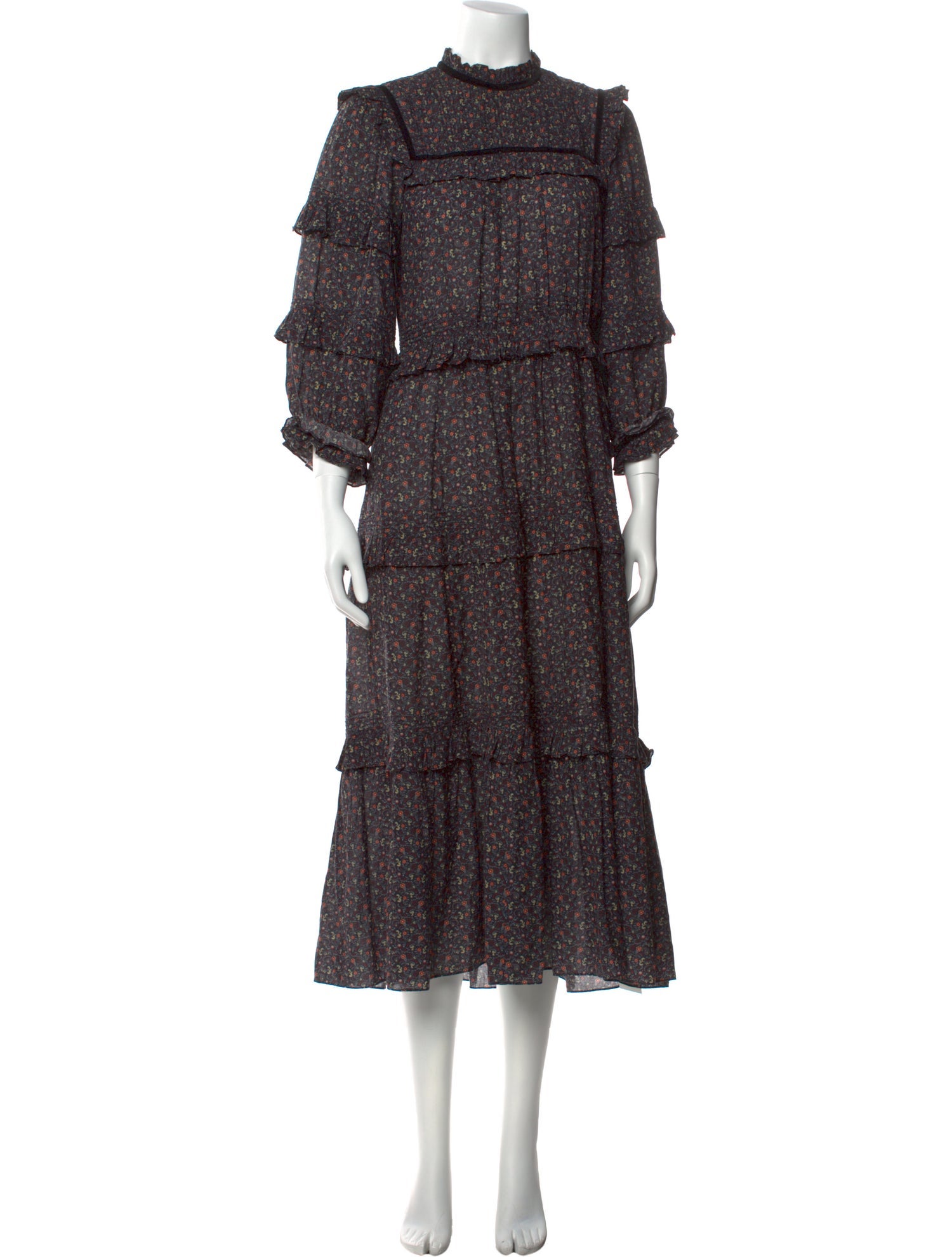 DÔEN Floral Print Long Dress