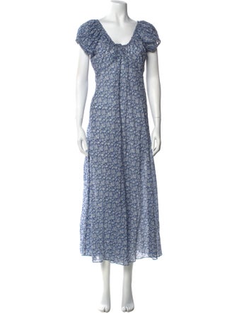 DÔEN Floral Print Long Dress