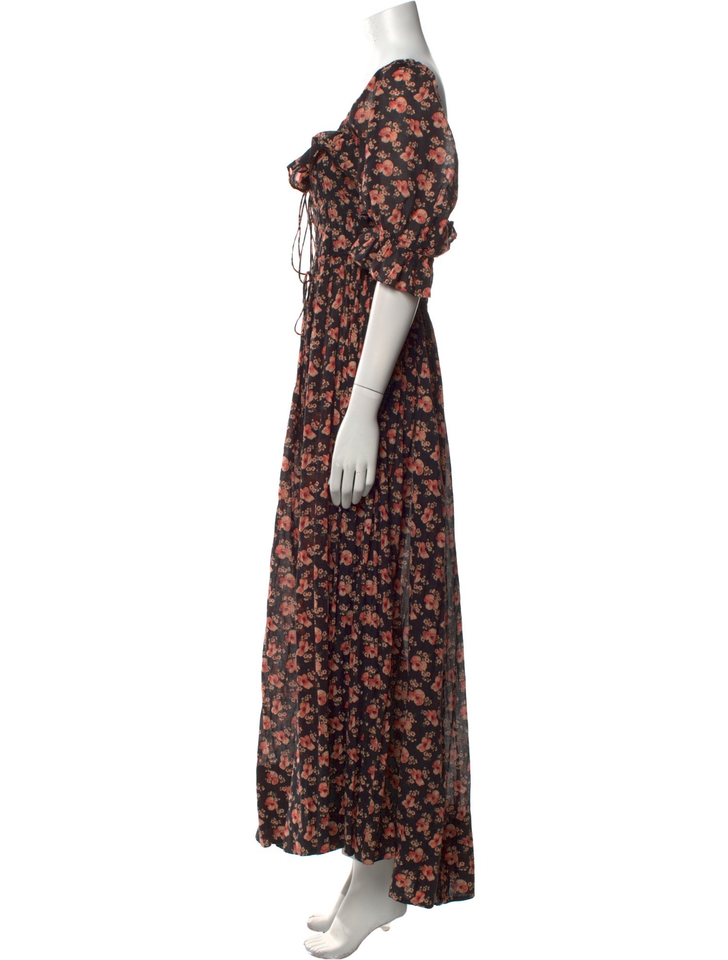 DÔEN Floral Print Long Dress