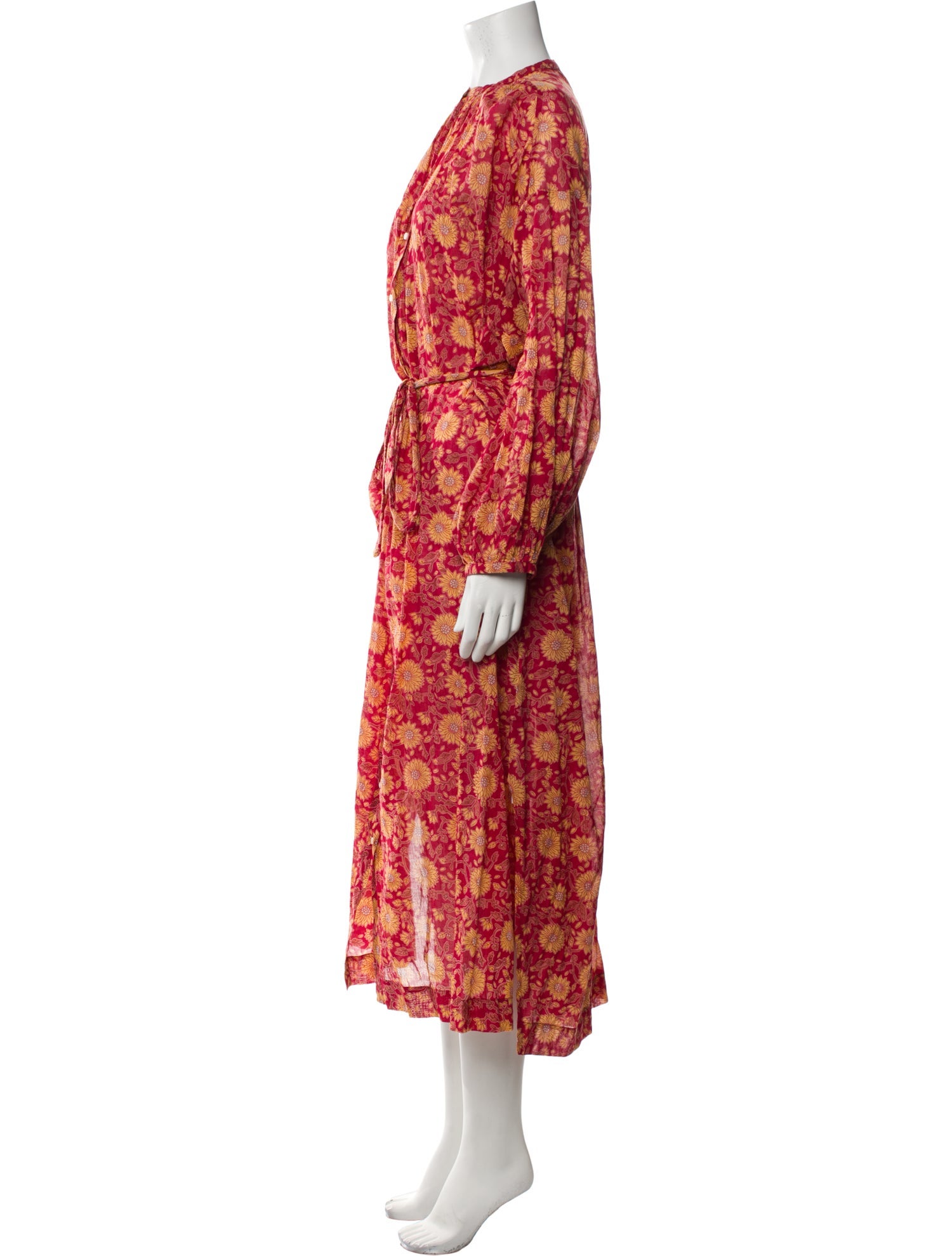 DÔEN Floral Print Long Dress