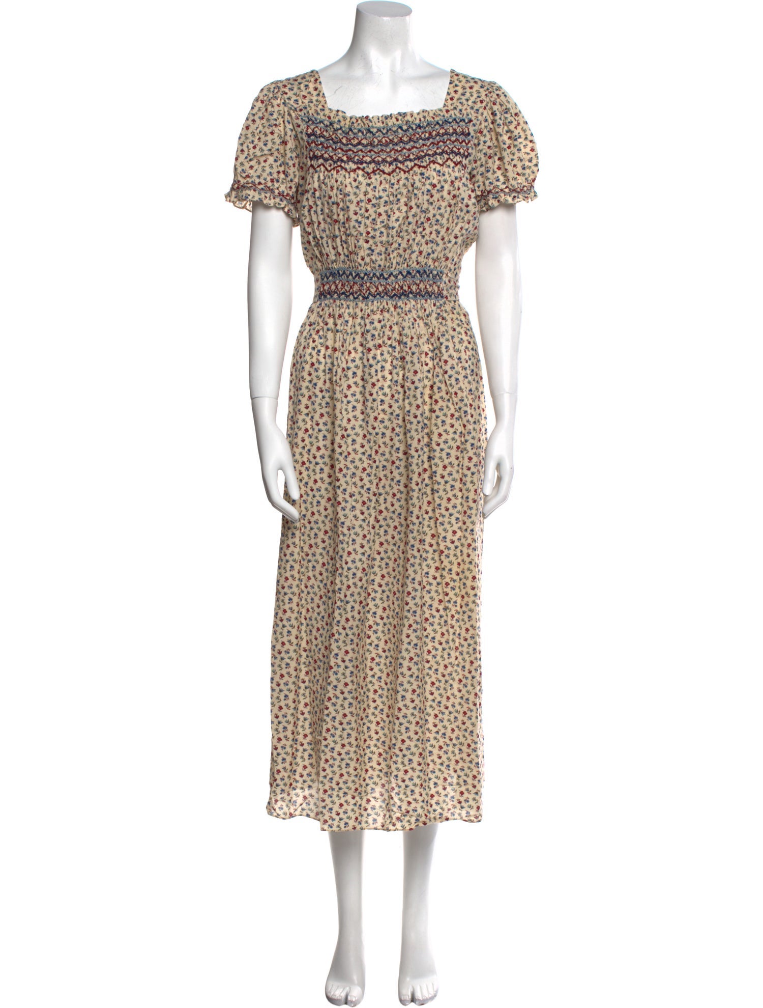 DÔEN Floral Print Long Dress