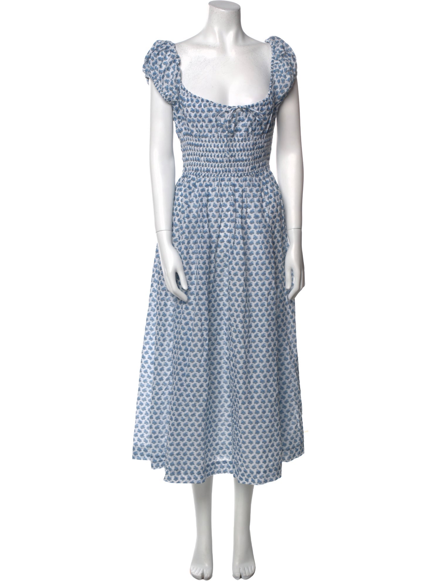 DÔEN Printed Midi Length Dress