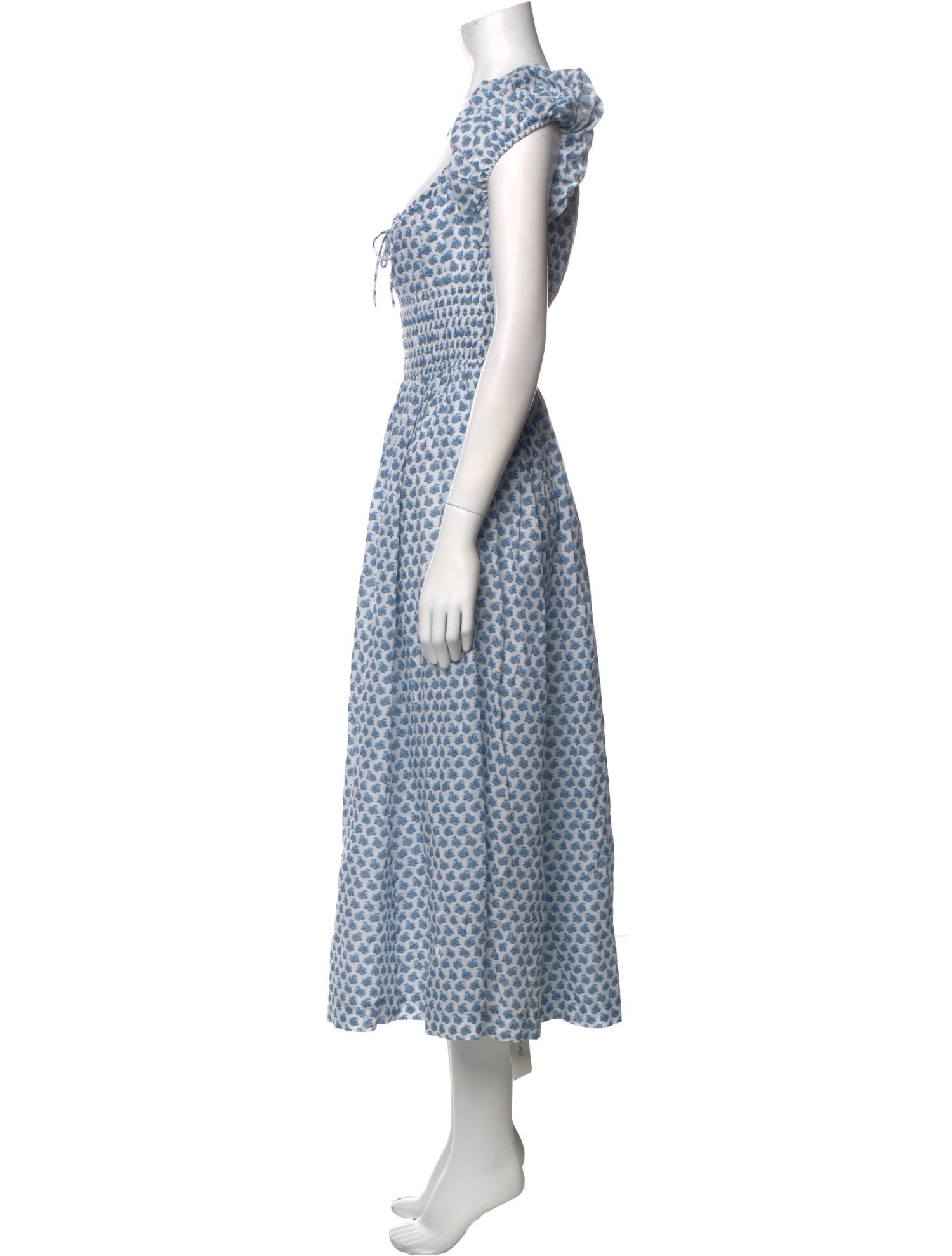 DÔEN Printed Midi Length Dress