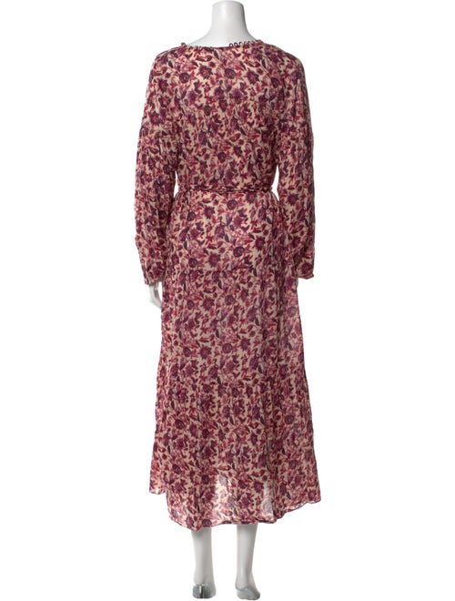 DÔEN Floral Print Midi Length Dress