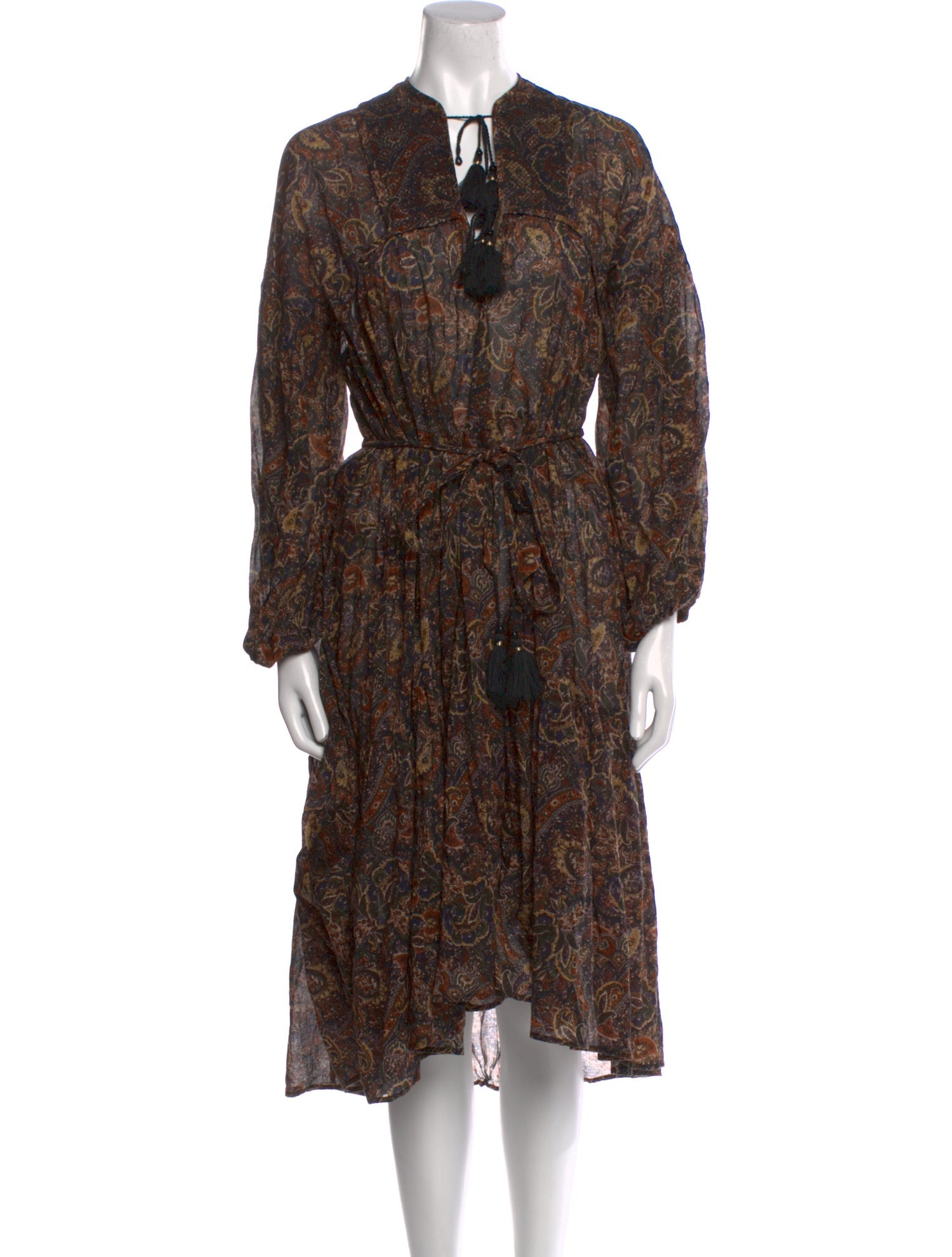 DÔEN Printed Knee-Length Dress