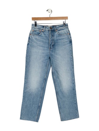 DÔEN High-Rise Straight Leg Jeans