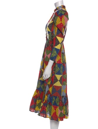 DÔEN Printed Midi Length Dress