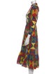 DÔEN Printed Midi Length Dress