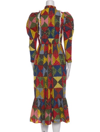 DÔEN Printed Midi Length Dress