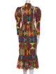 DÔEN Printed Midi Length Dress