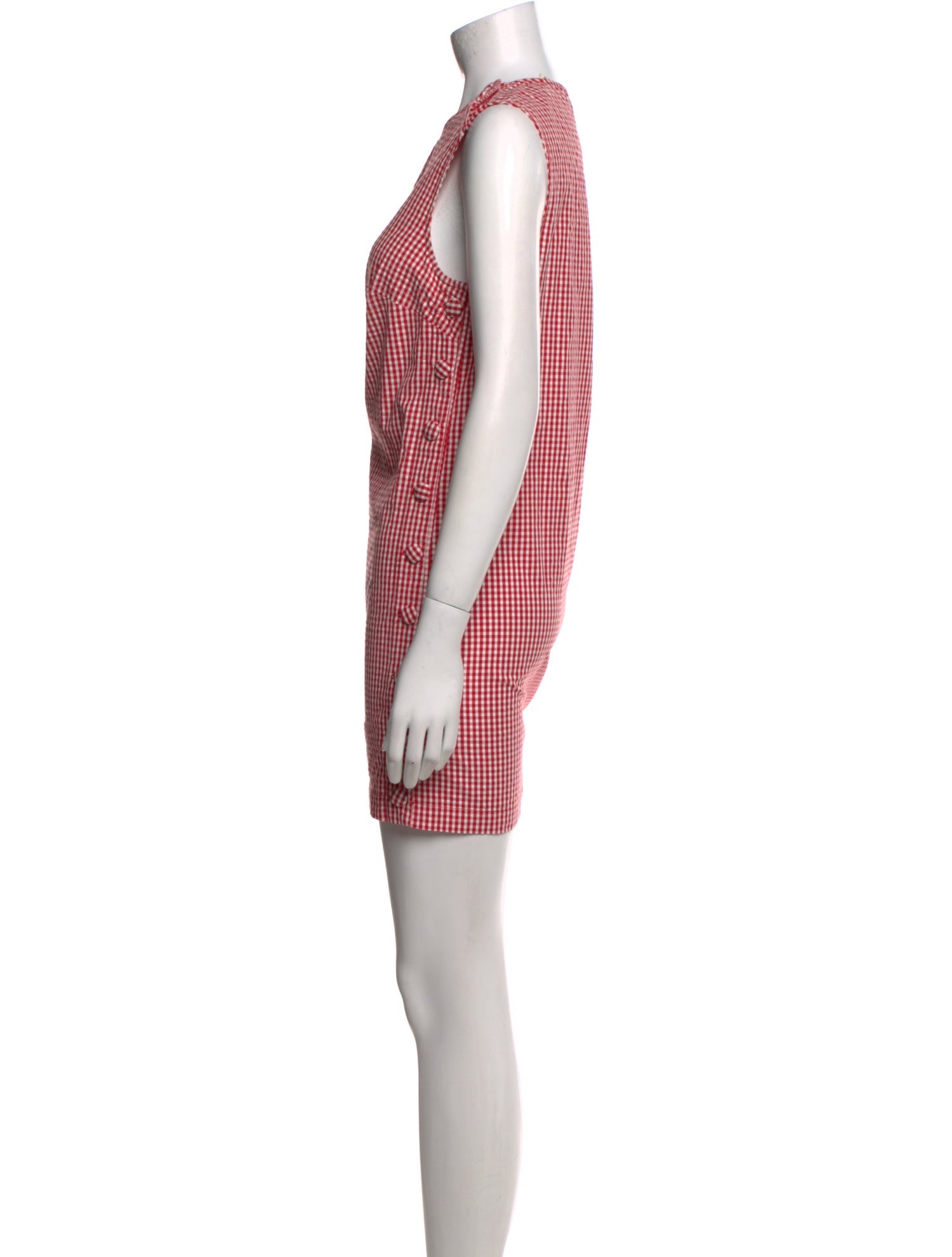 DÔEN Plaid Print Mini Dress