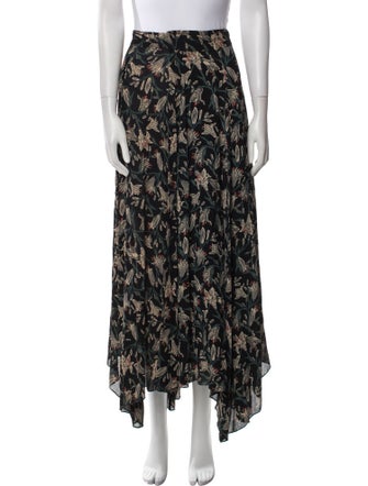 DÔEN Floral Print Long Skirt