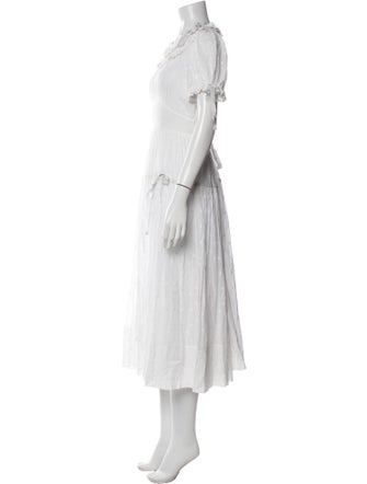 DÔEN Crew Neck Midi Length Dress