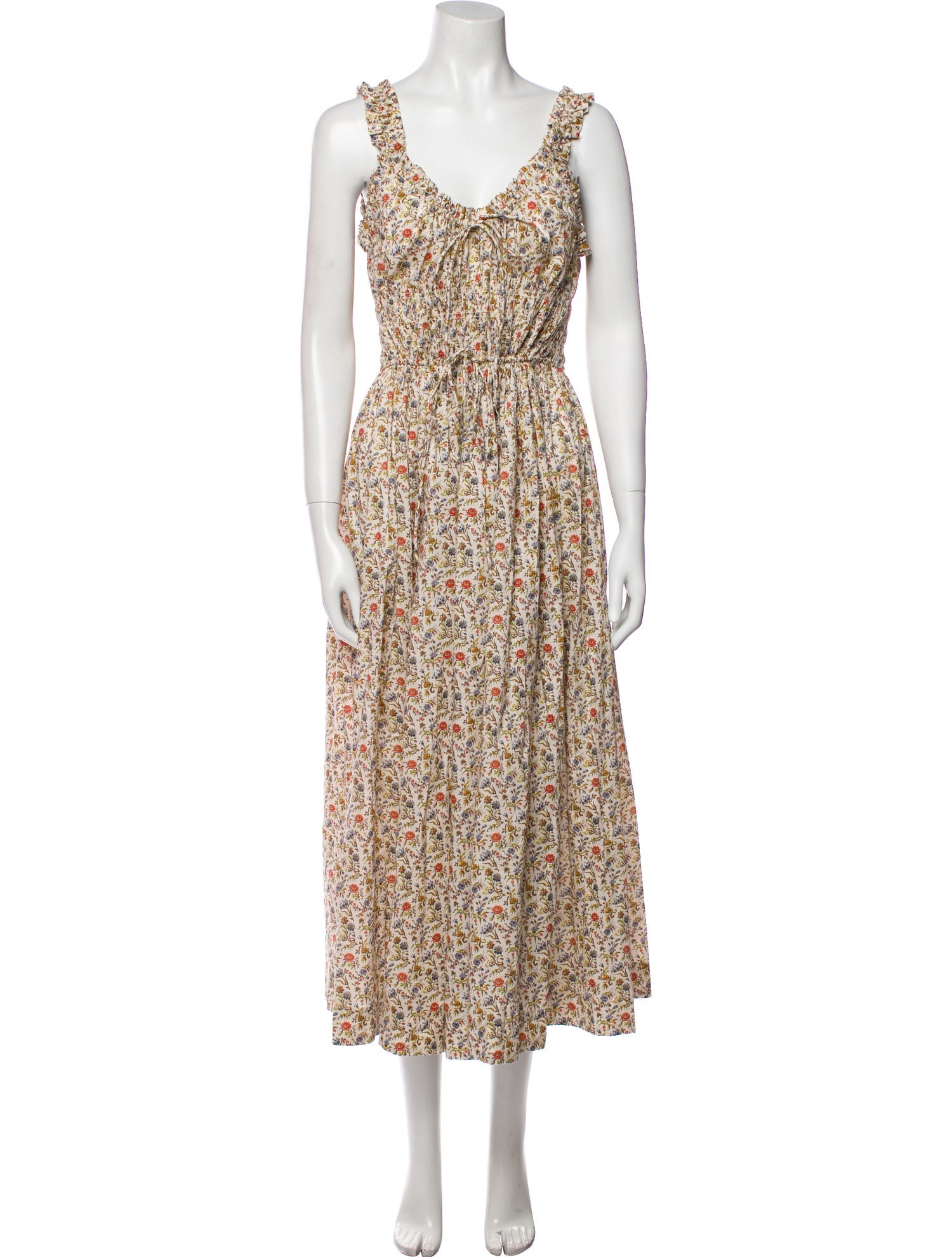 DÔEN Floral Print Long Dress