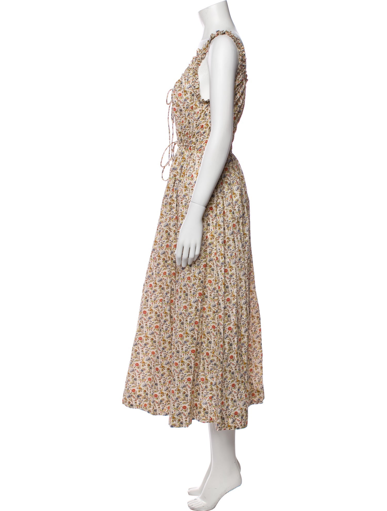 DÔEN Floral Print Long Dress