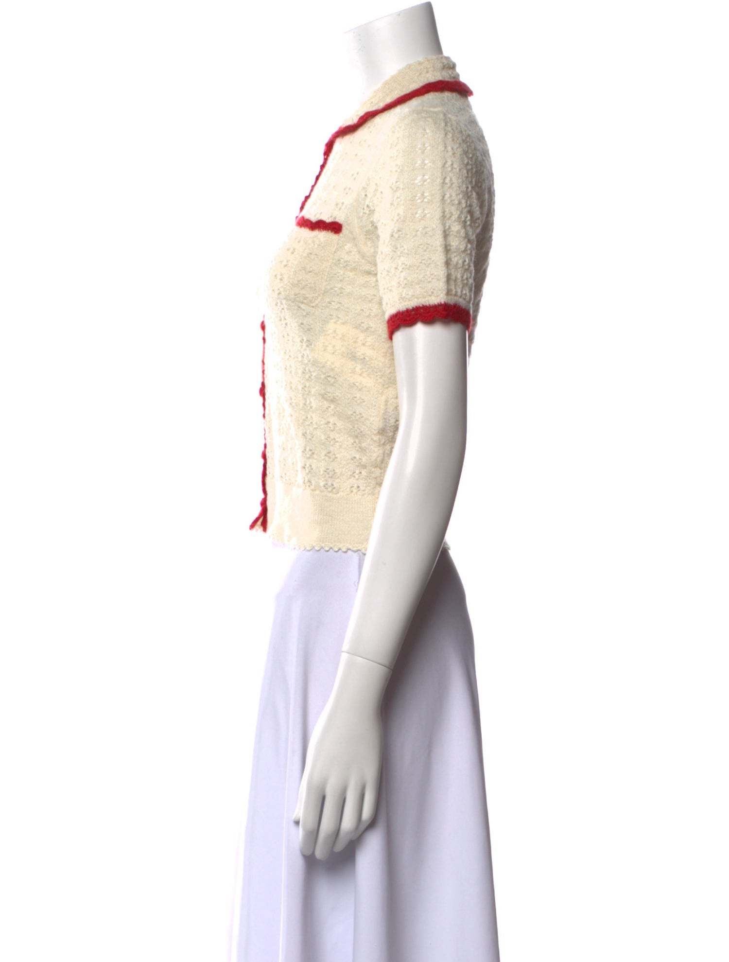 DÔEN Baby Alpaca Short Sleeve Crop Top