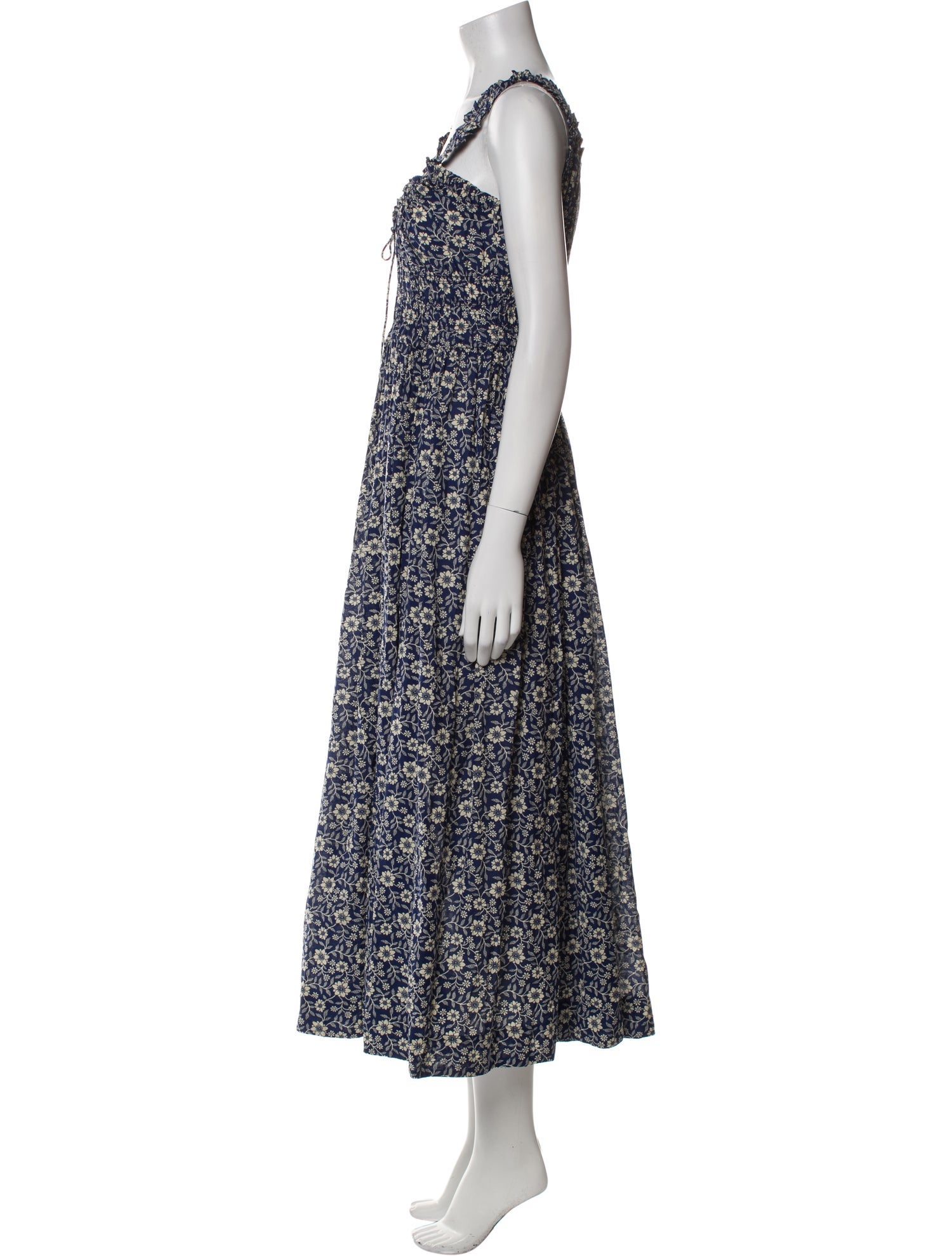 DÔEN Floral Print Long Dress