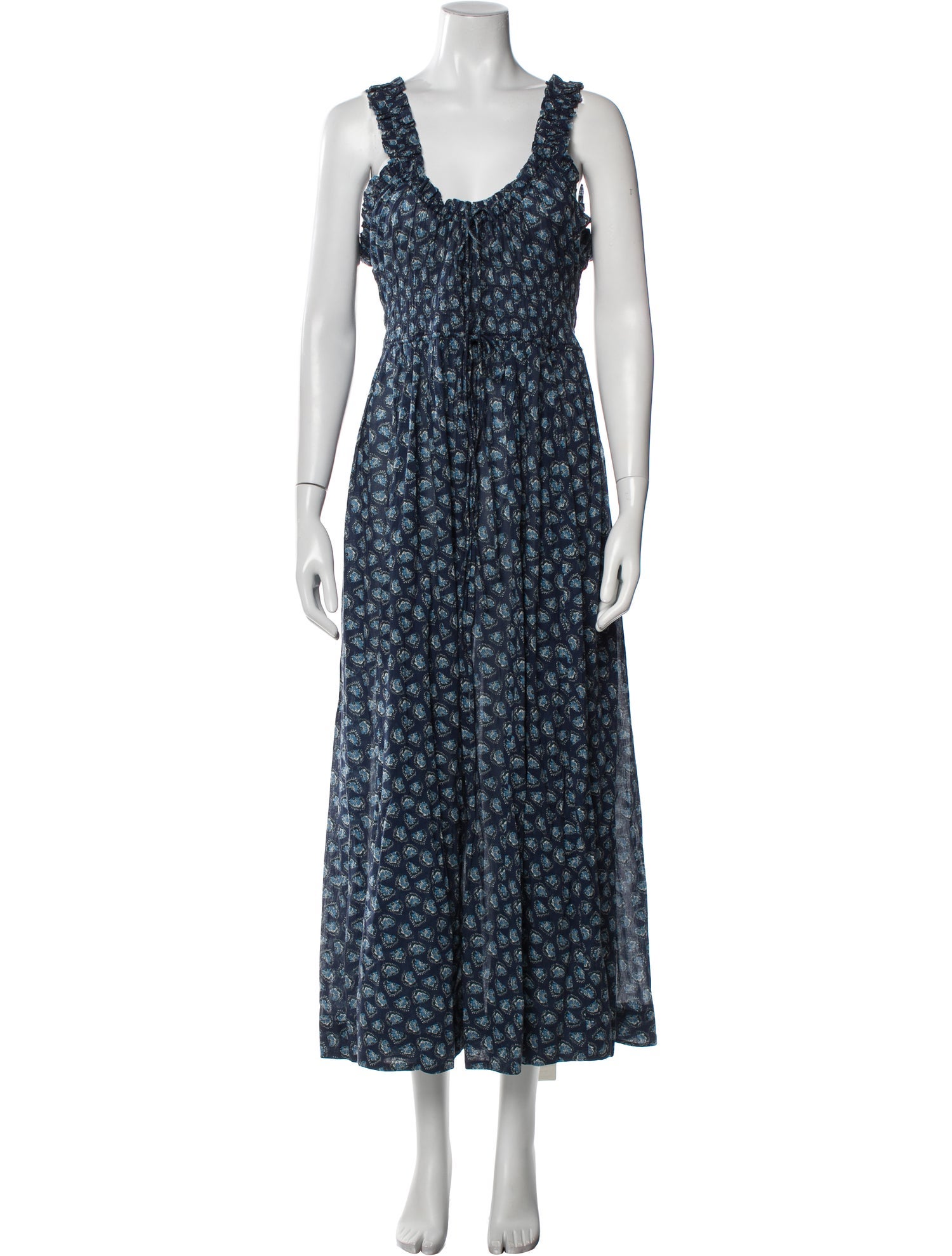 DÔEN Floral Print Long Dress