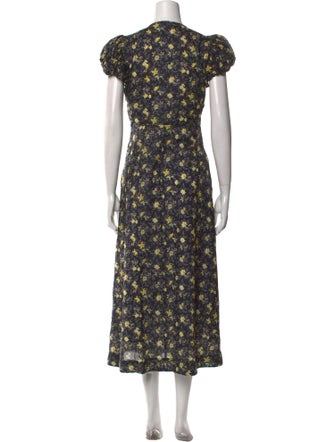 DÔEN Floral Print Long Dress