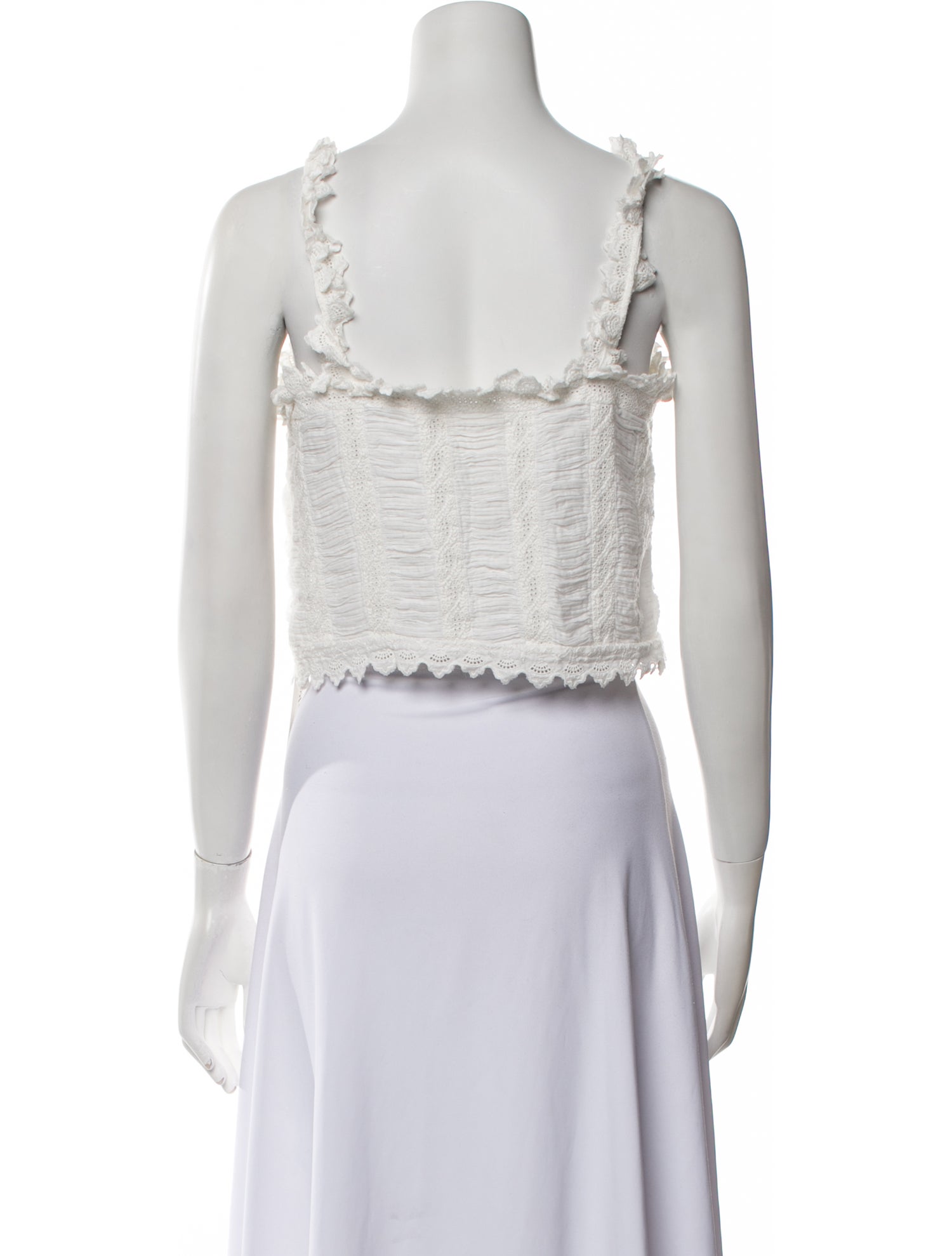 DÔEN Square Neckline Sleeveless Crop Top