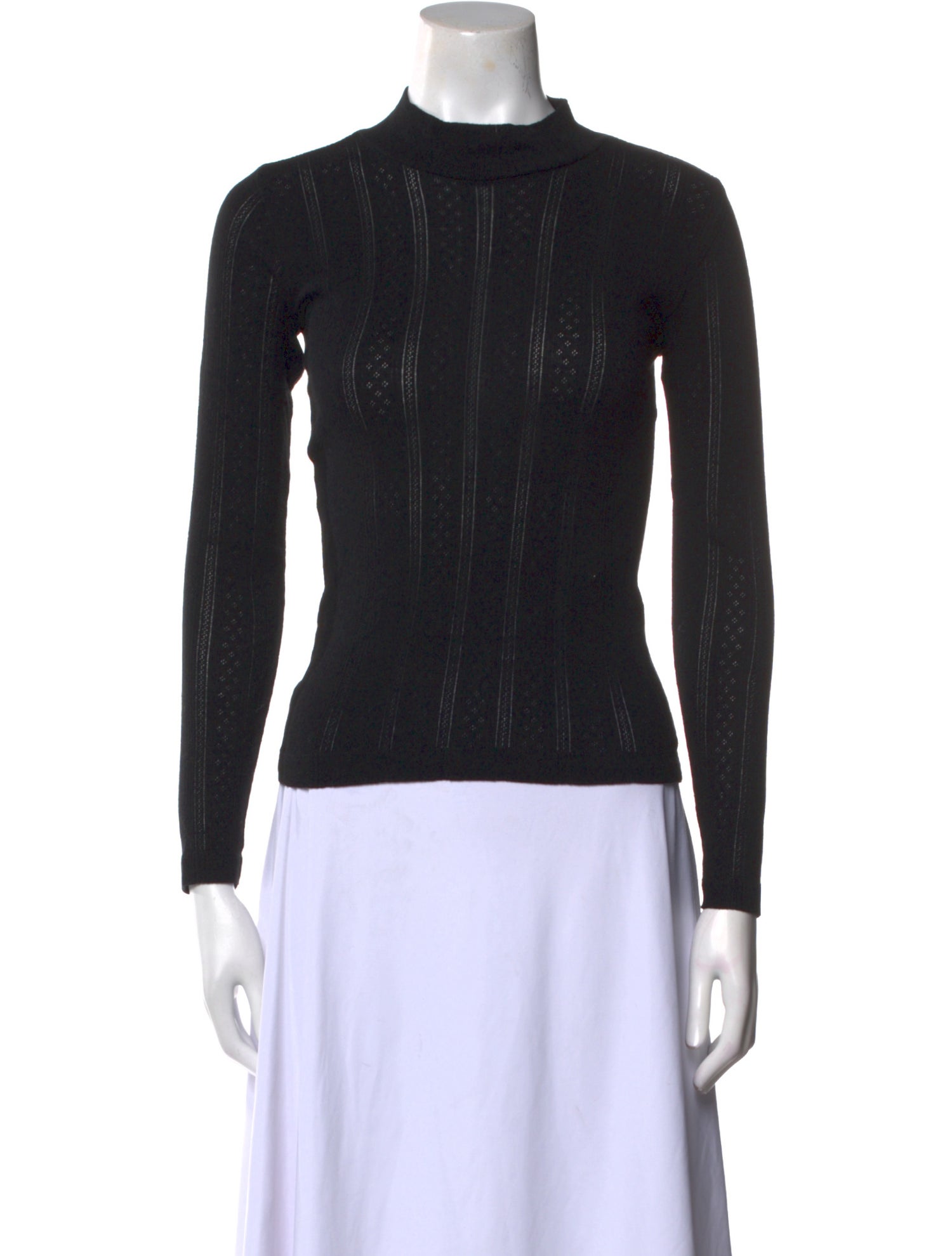 DÔEN Mock Neck Long Sleeve Top