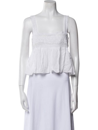 DÔEN Square Neckline Sleeveless Crop Top