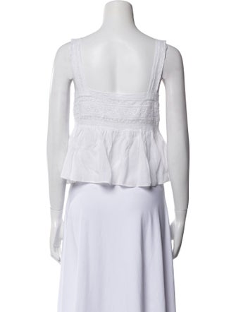 DÔEN Square Neckline Sleeveless Crop Top