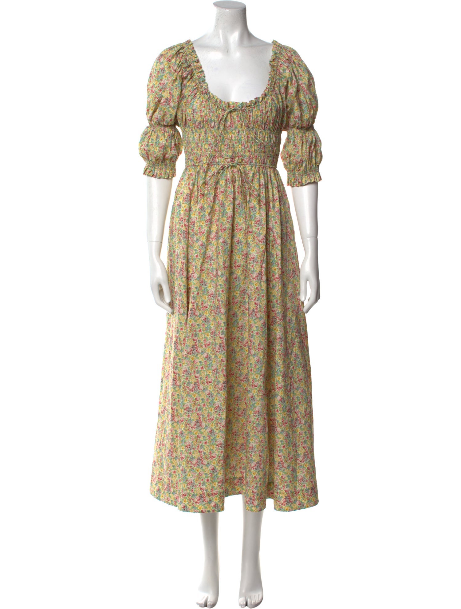 DÔEN Floral Print Long Dress