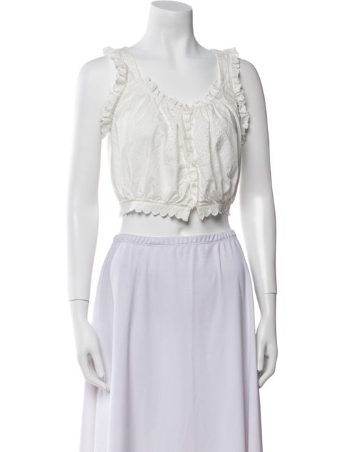 DÔEN Scoop Neck Sleeveless Crop Top