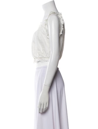 DÔEN Scoop Neck Sleeveless Crop Top