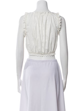 DÔEN Scoop Neck Sleeveless Crop Top