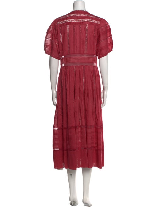 DÔEN Crew Neck Midi Length Dress