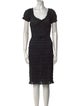 DÔEN V-Neck Knee-Length Dress
