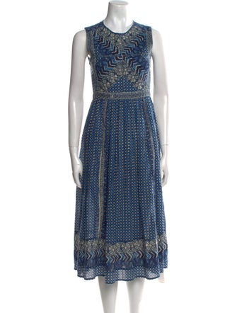 DÔEN Printed Midi Length Dress