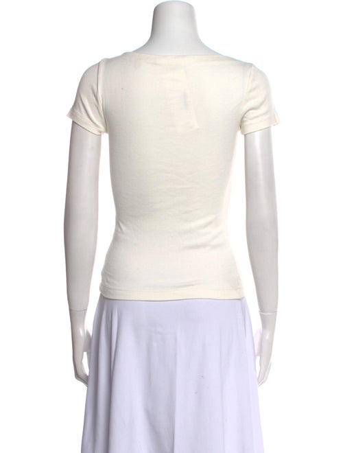 DÔEN Bateau Neckline Short Sleeve Top