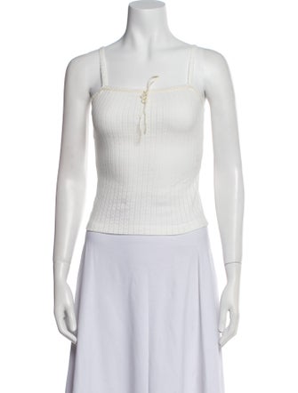 DÔEN Square Neckline Sleeveless Crop Top