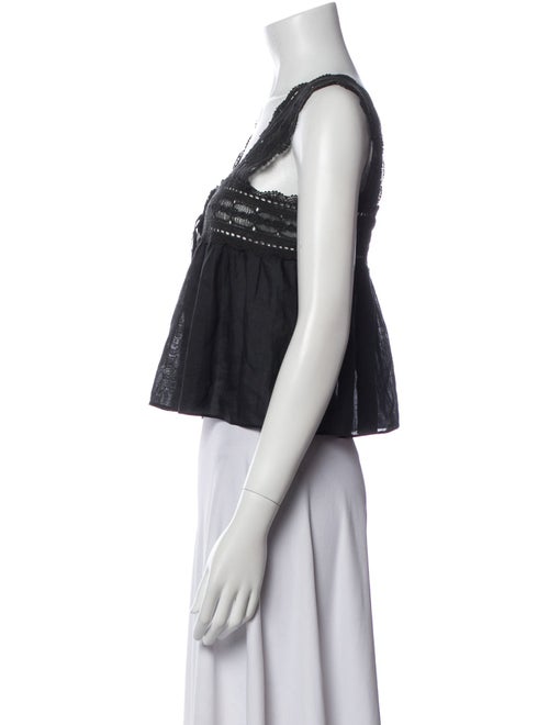 DÔEN Square Neckline Sleeveless Crop Top