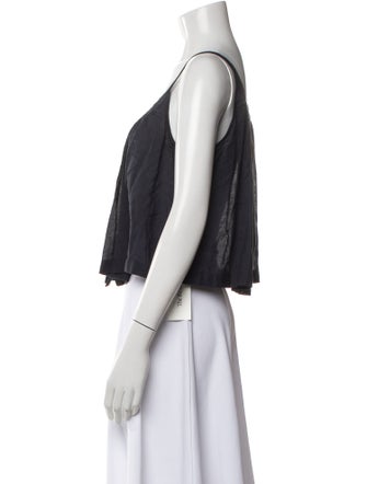 DÔEN V-Neck Sleeveless Crop Top