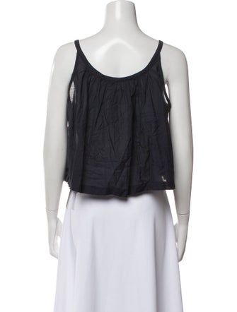 DÔEN V-Neck Sleeveless Crop Top