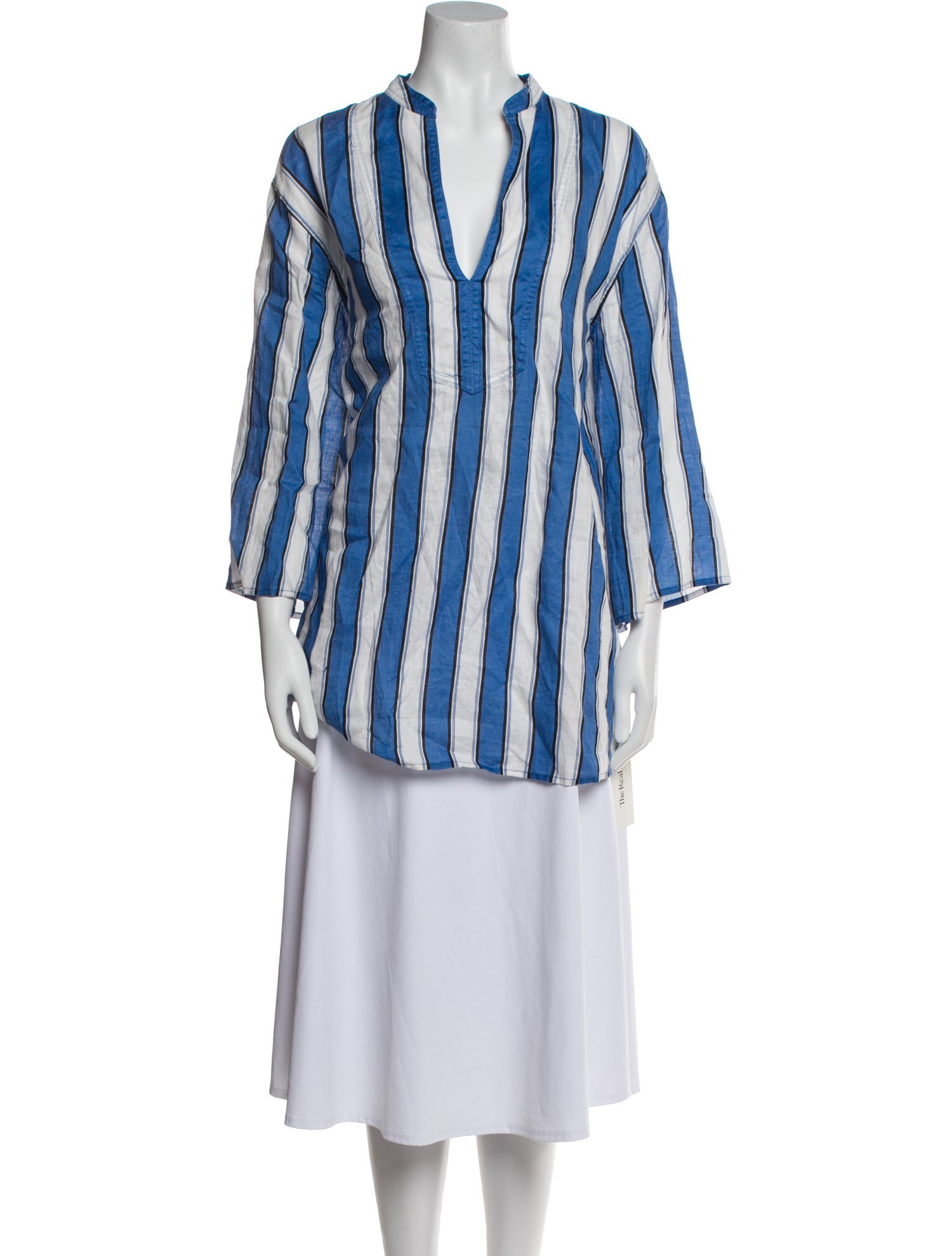 DÔEN Linen Striped Tunic