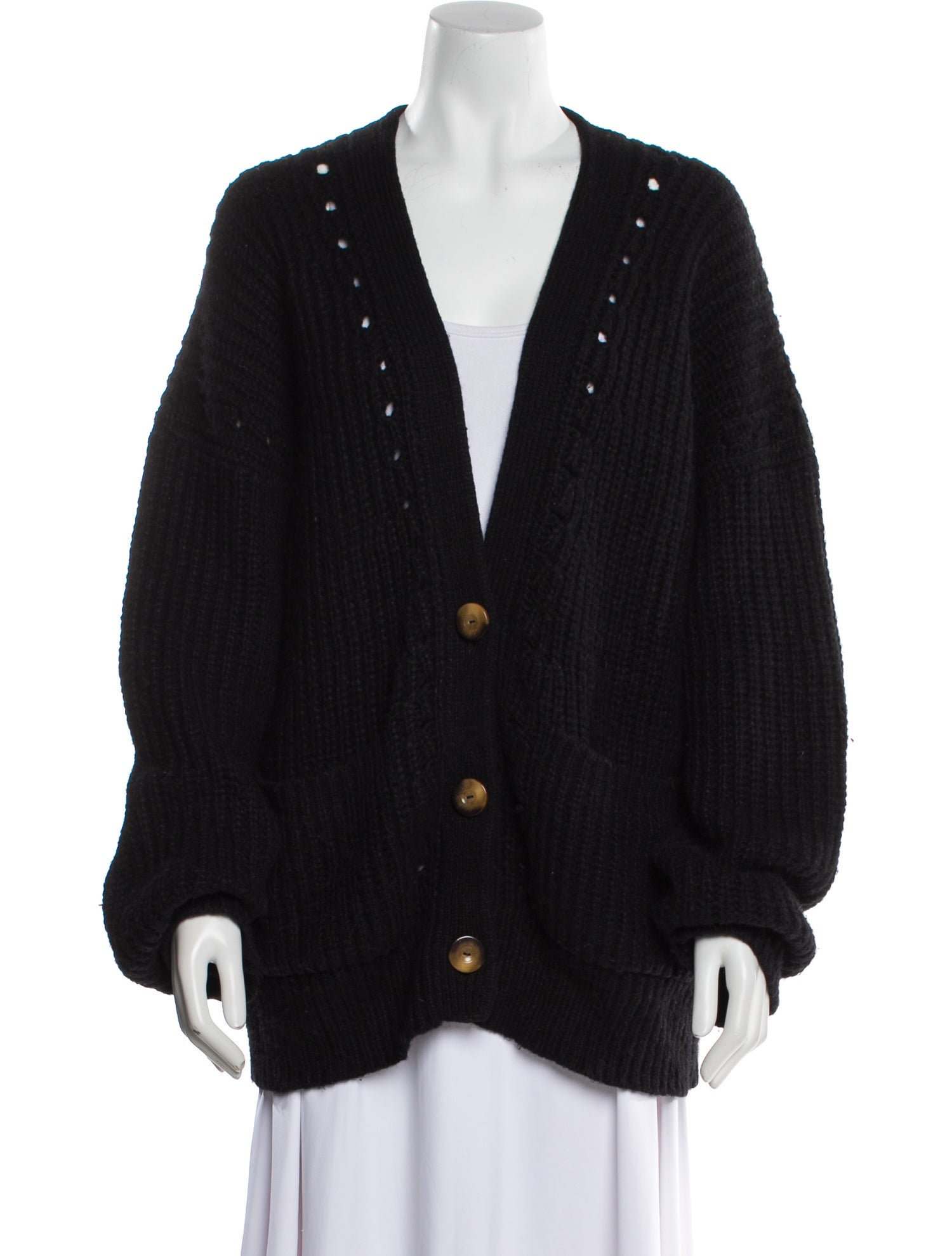 DÔEN Alpaca Plunge Neckline Sweater