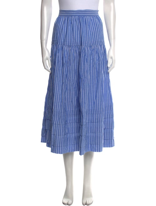 DÔEN Striped Midi Length Skirt